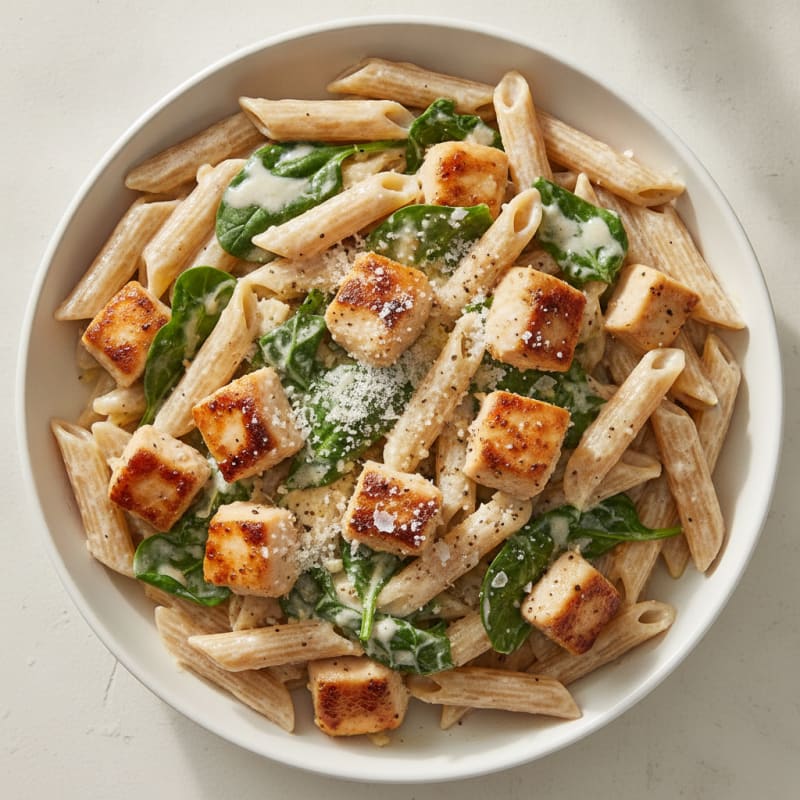Garlic Parmesan Chicken Alfredo Pasta