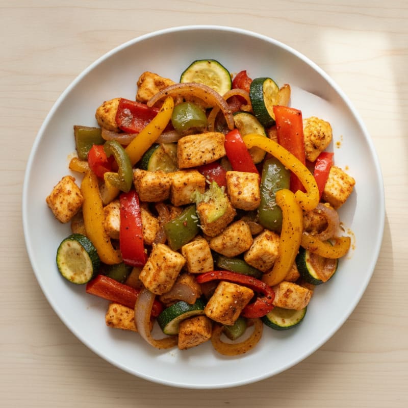Sheet Pan Chicken Fajita Bake