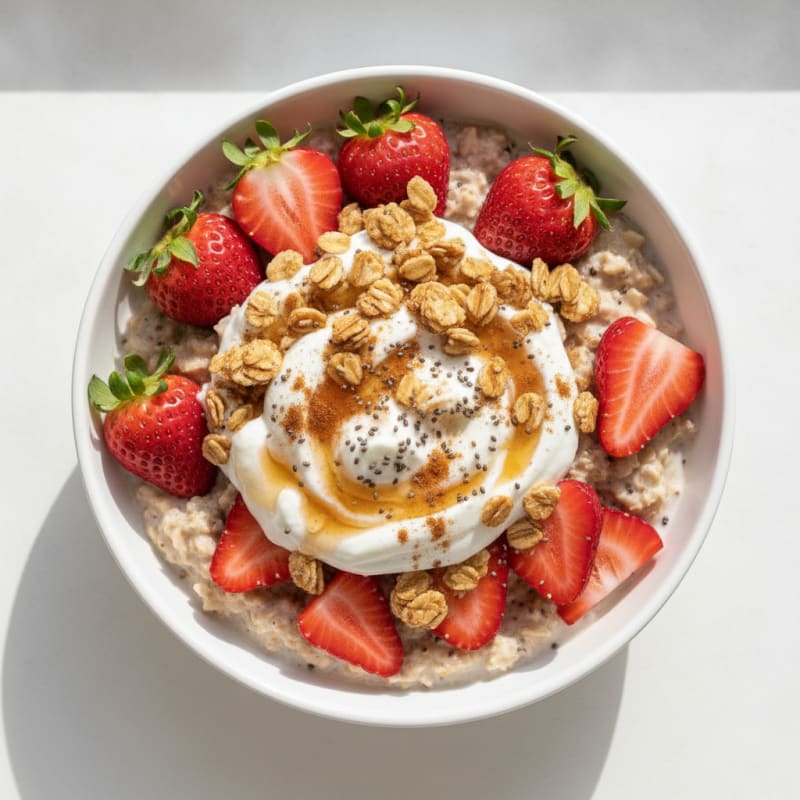 Strawberry Shortcake Overnight Oats