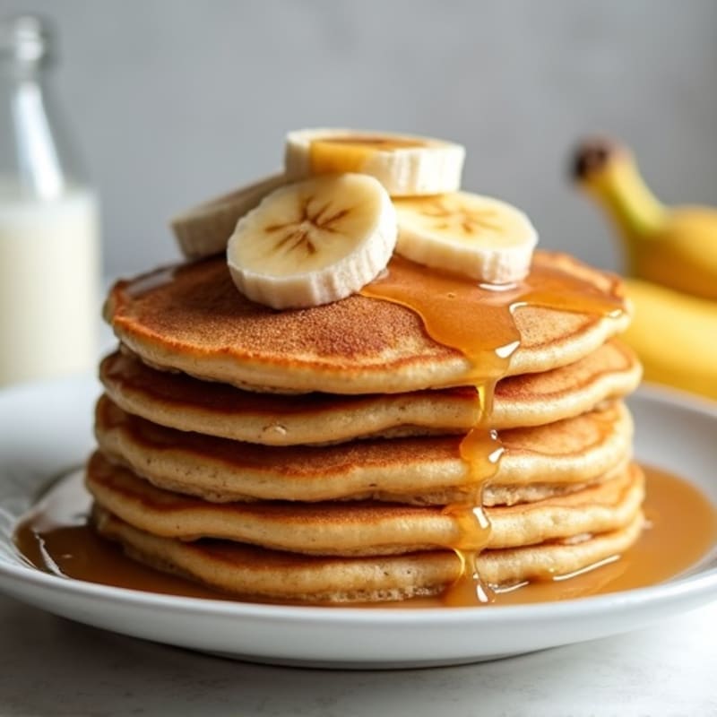 Caramelized Banana Protein Pancakes