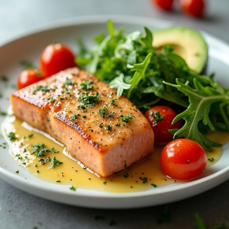 Herb-Crusted Seared Tuna with Citrus Glaze