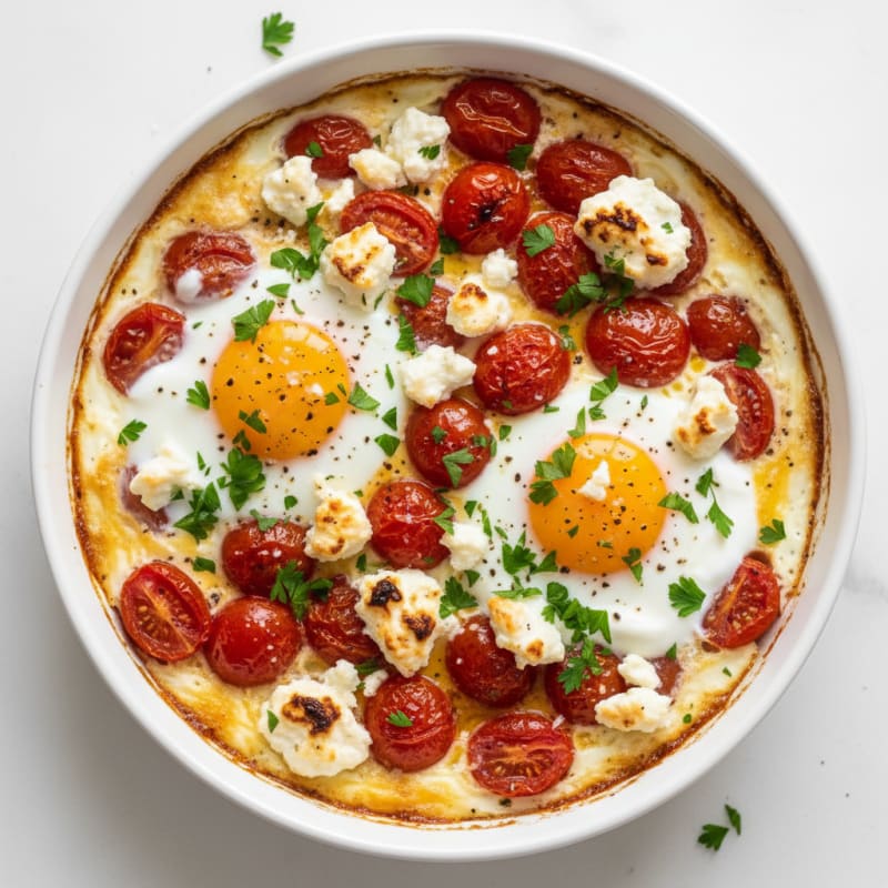 Baked Eggs with Roasted Tomatoes