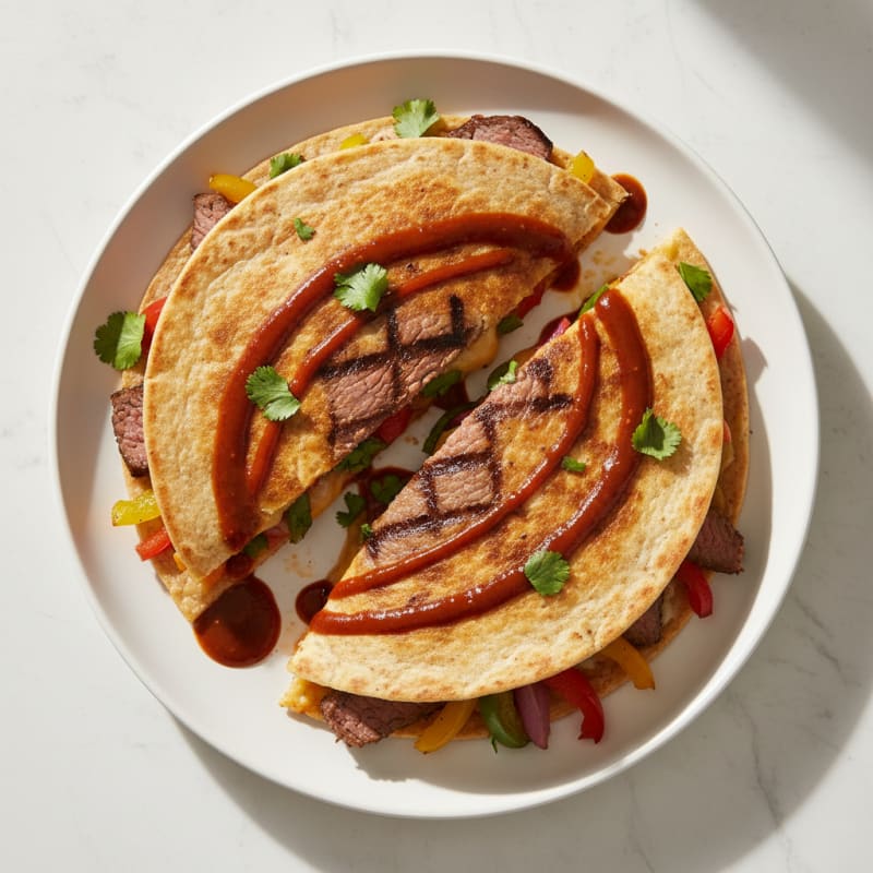 Crispy Chili-Lime Steak Quesadillas