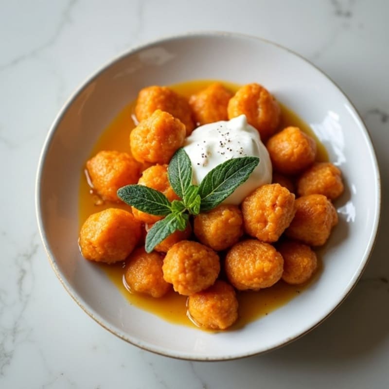 Crispy Sweet Potato Gnocchi with Sage Brown Butter