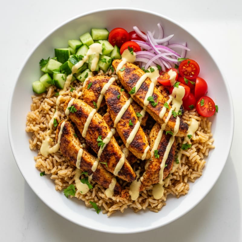 Chicken Shawarma Rice Bowl