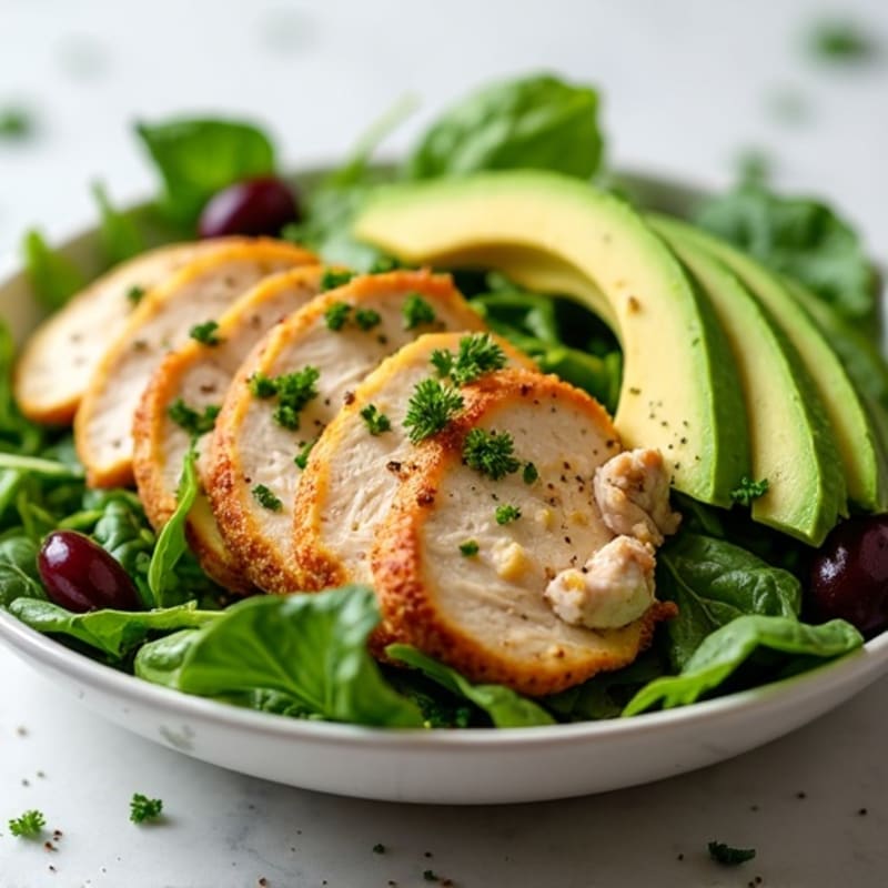 Lemon Herb Chicken Salad with Mixed Greens