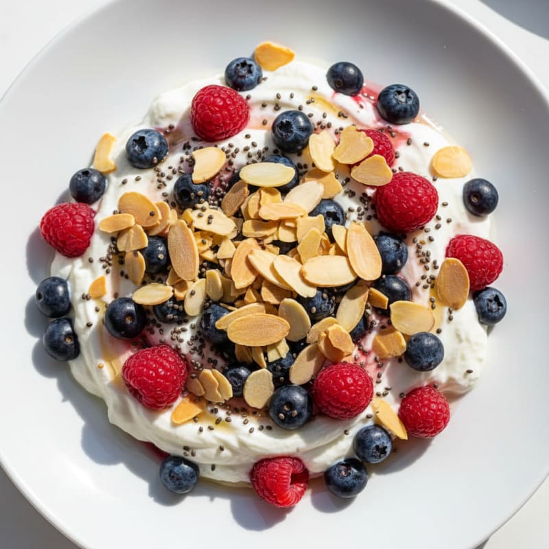 Creamy Greek Yogurt Protein Parfait with Mixed Berries