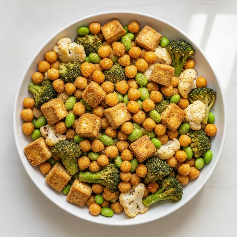 Roasted Vegetable and Chickpea Bowl
