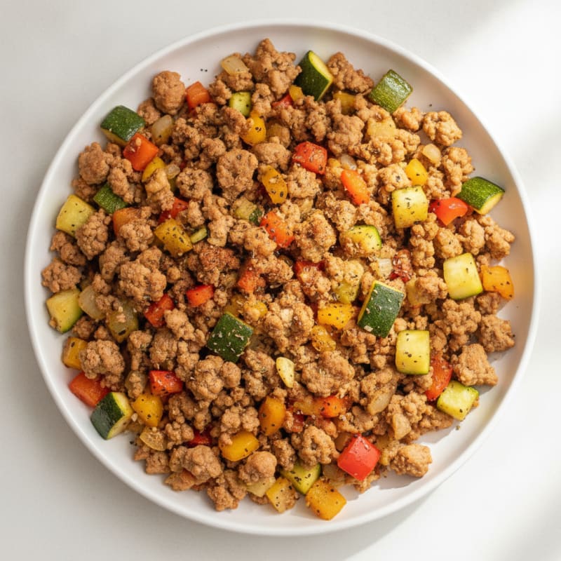 Savory Ground Turkey Skillet with Vegetables