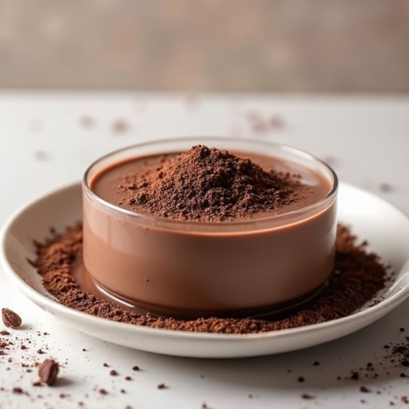 Silky Chocolate Protein Pudding with Chia Seeds