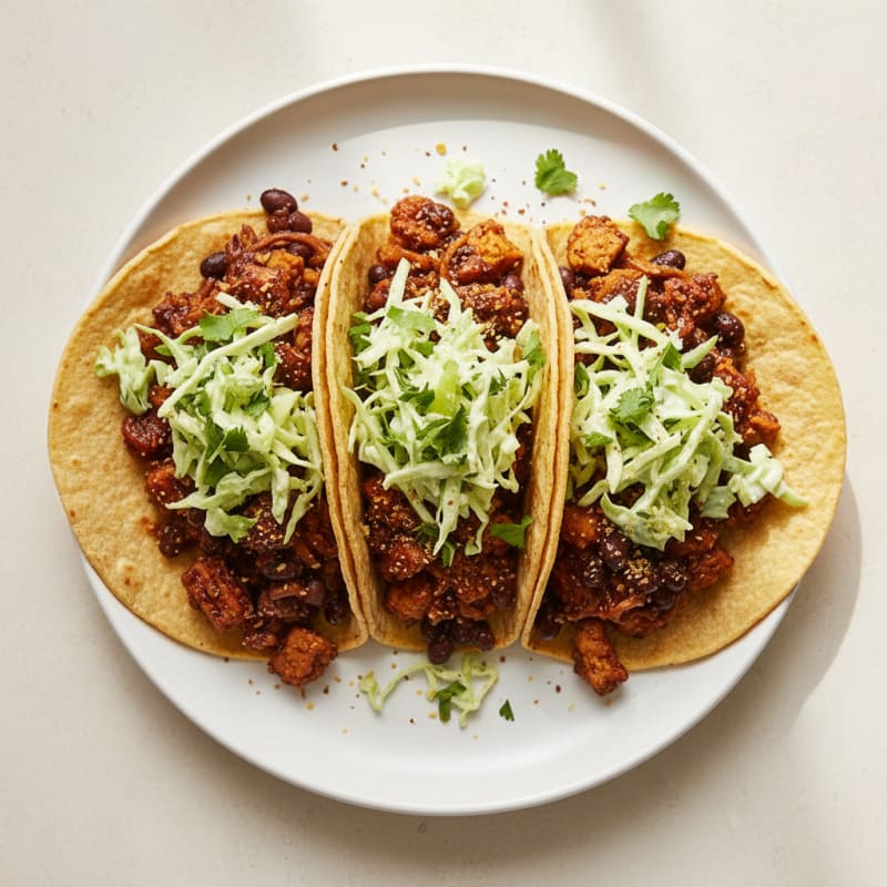Smoky Pulled Jackfruit Tacos with Zesty Slaw