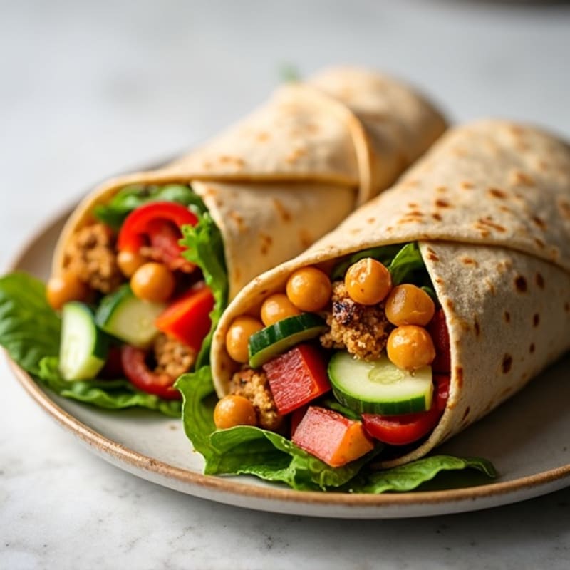 Fresh Loaded Veggie Hummus Wrap
