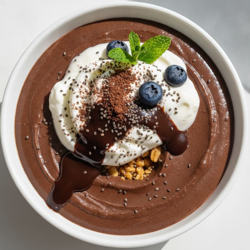 Silky Chocolate Protein Pudding