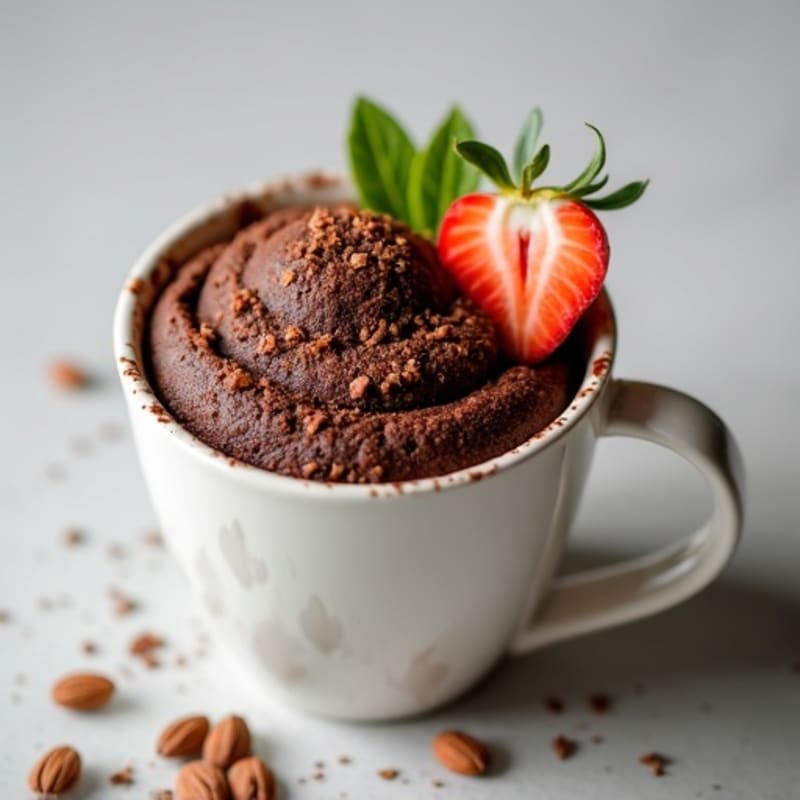 Healthy Chocolate Protein Mug Cake