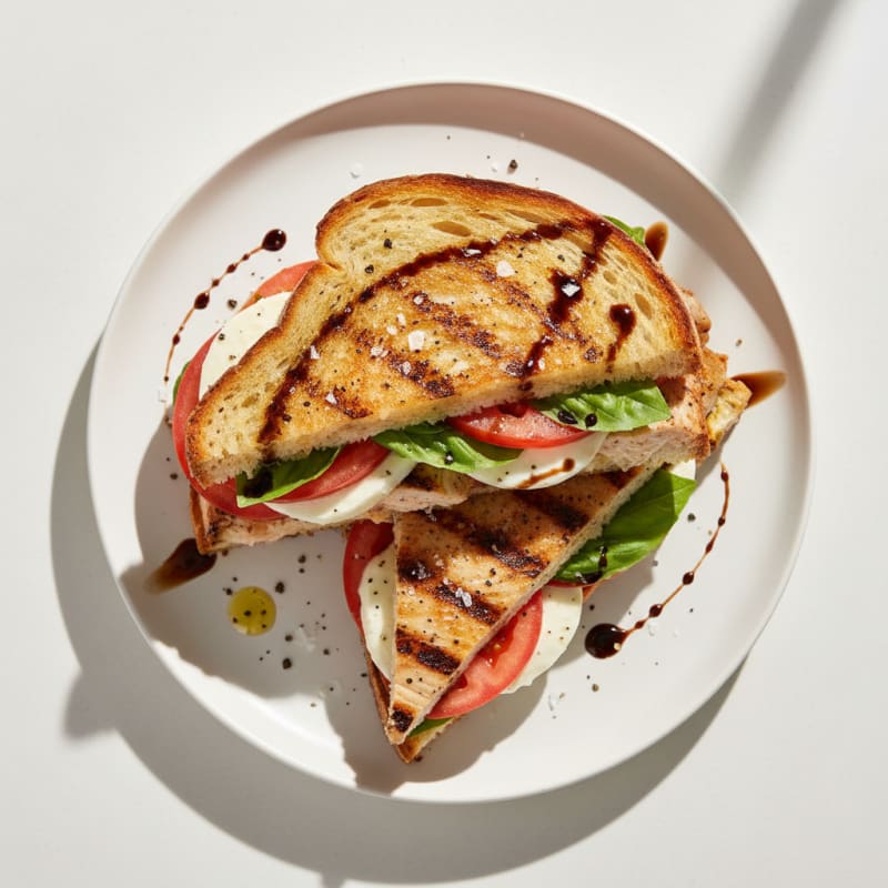 Golden Grilled Caprese Sandwich