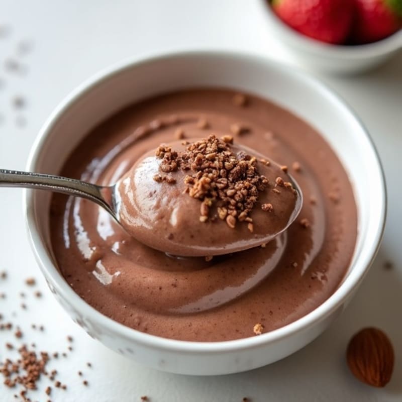 Silky Chocolate Protein Pudding with Greek Yogurt