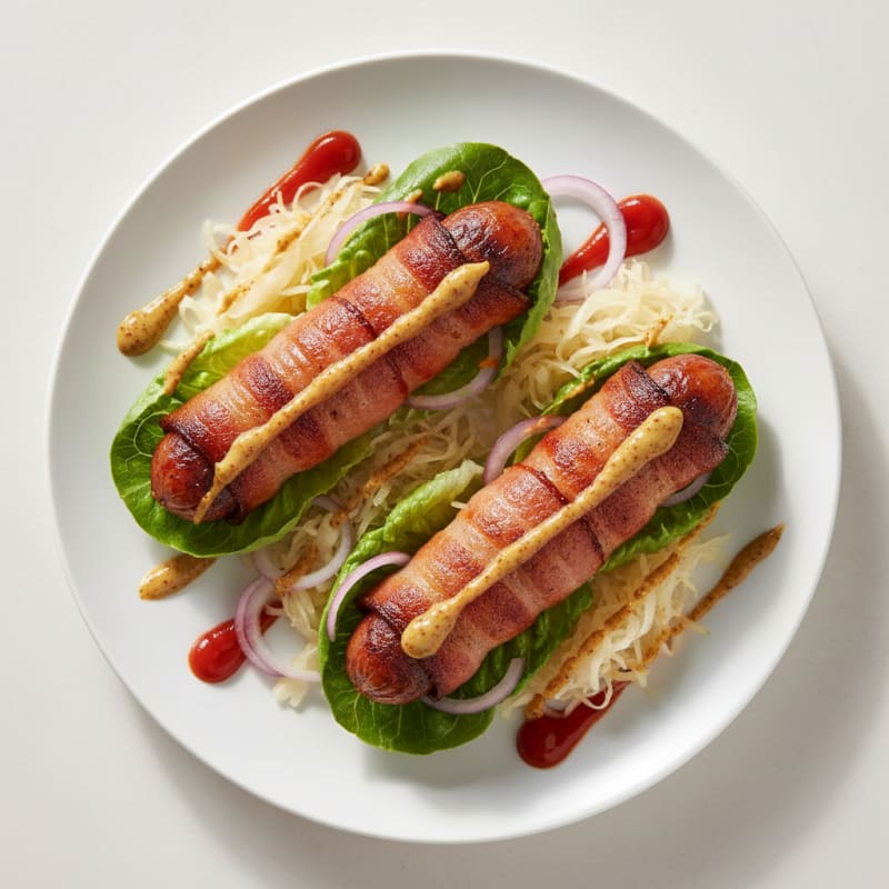 Crispy Bacon-Wrapped Hot Dogs