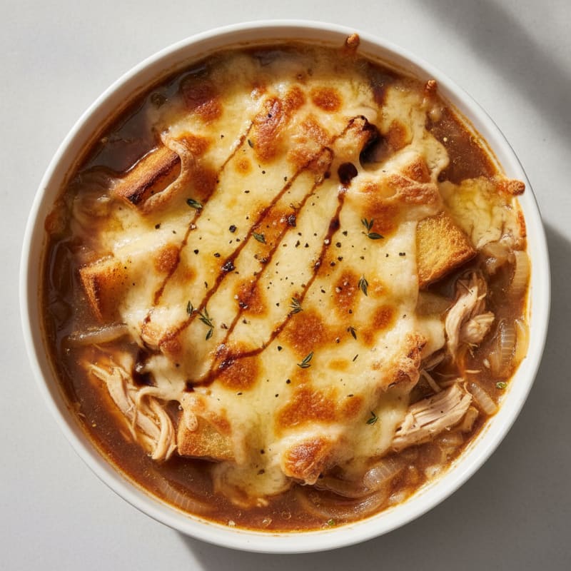 Caramelized Onion and Gruyere Soup