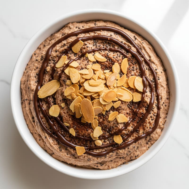 Greek Yogurt Protein Mousse with Chia and Almonds
