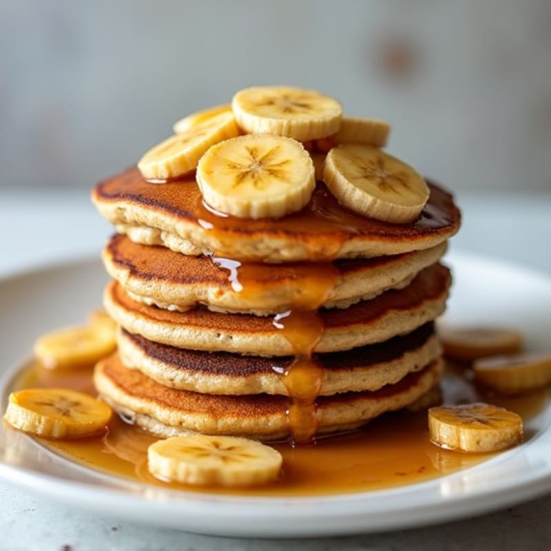 Protein-Packed Caramelized Banana Oat Pancakes