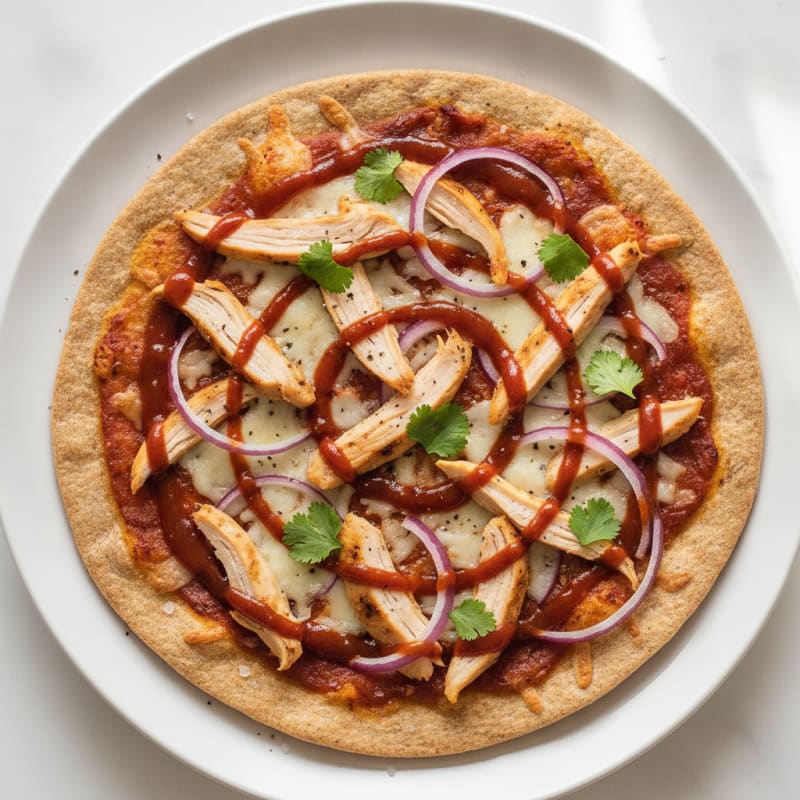 High-Protein BBQ Chicken Pizza