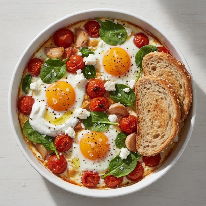 Baked Eggs with Roasted Tomatoes