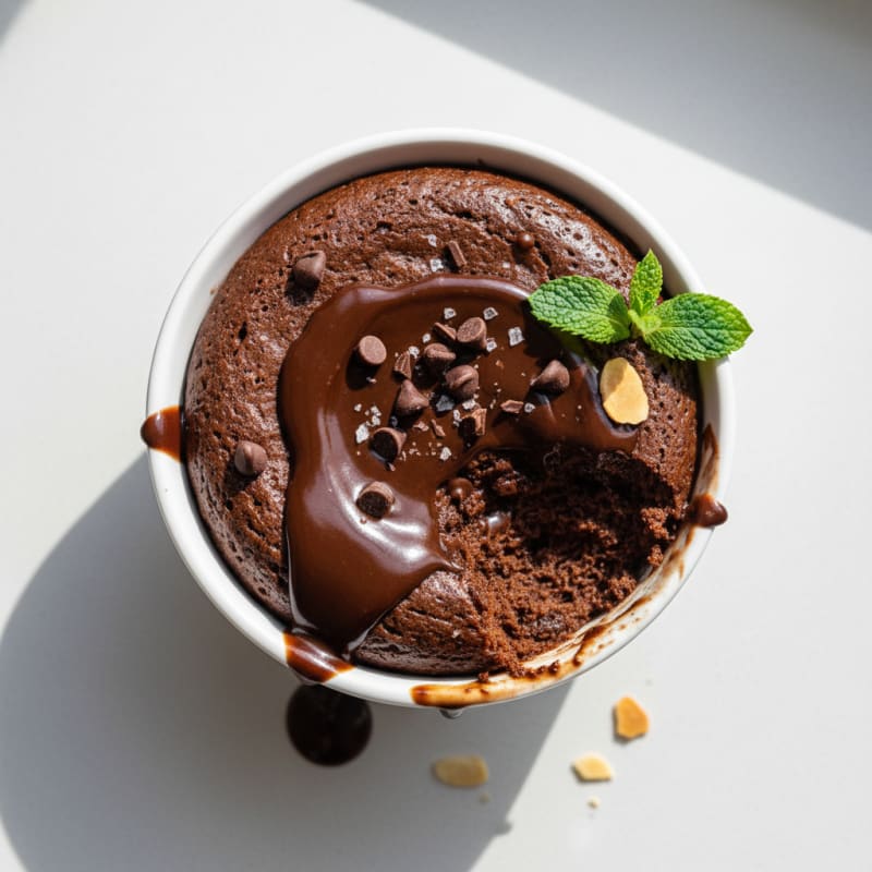 Creamy Chocolate Protein Mug Cake