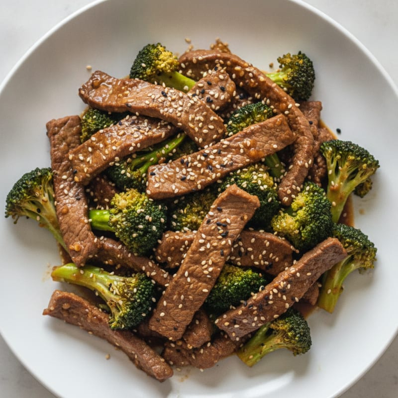 Sesame Beef Stir-Fry with Broccoli