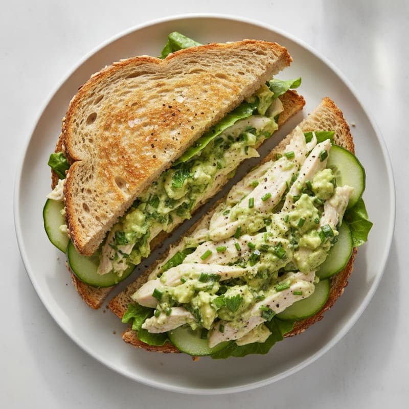 Green Goddess Chicken Salad Sandwich