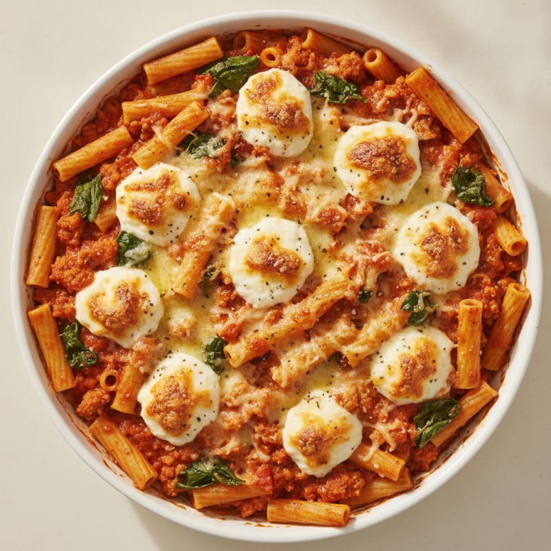 Classic Baked Ziti with Ricotta