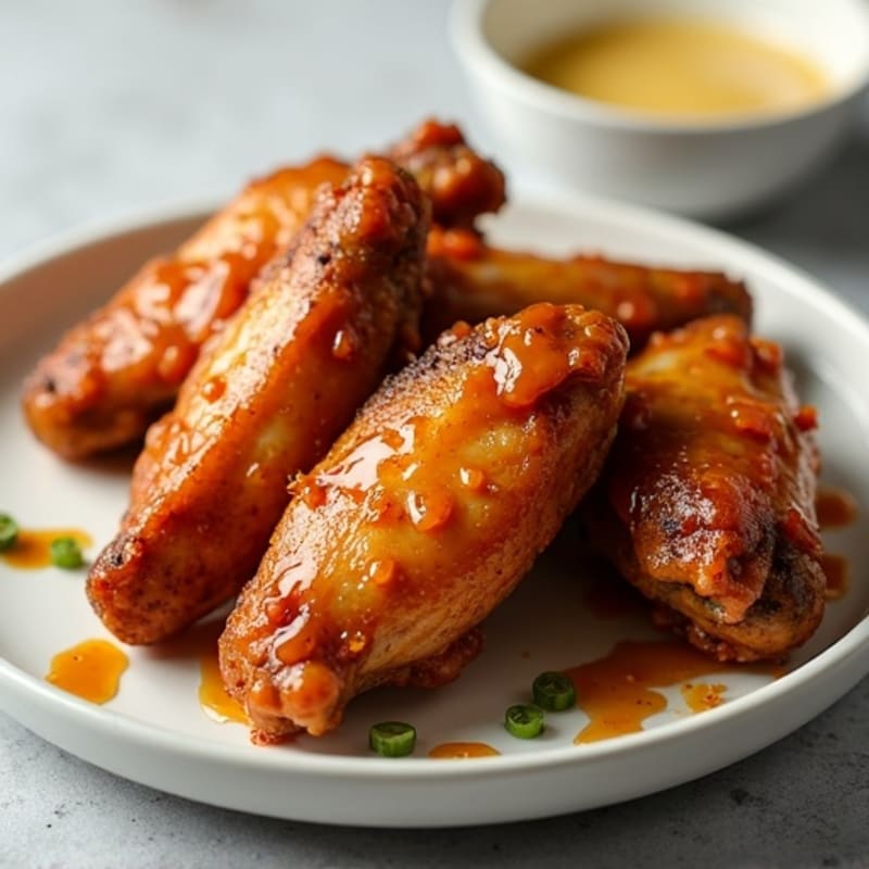 Crispy Baked Honey Garlic Chicken Wings