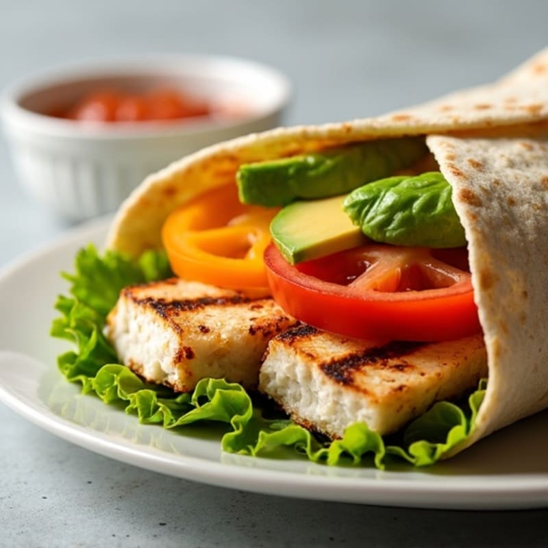 Fresh Grilled Chicken and Crisp Veggie Wrap
