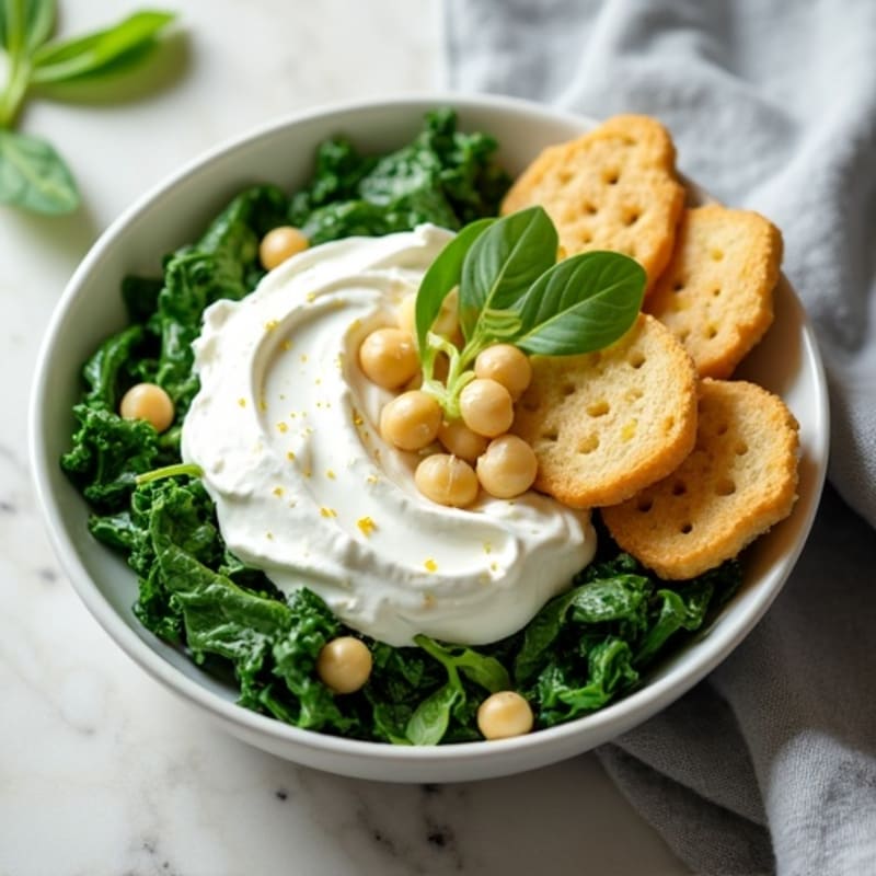 Creamy Greek Yogurt Spinach Artichoke Dip