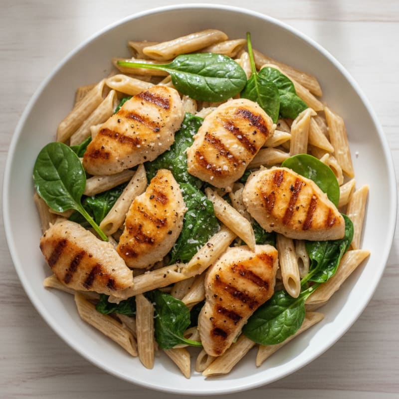 Garlic Parmesan Chicken Alfredo Pasta