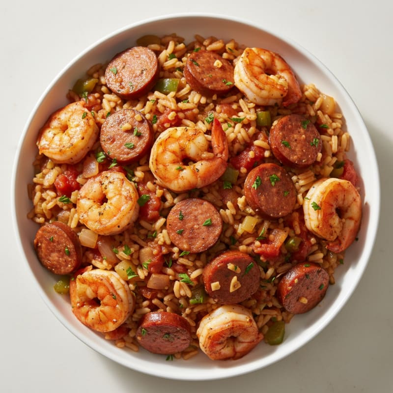 Creole Shrimp and Sausage Jambalaya