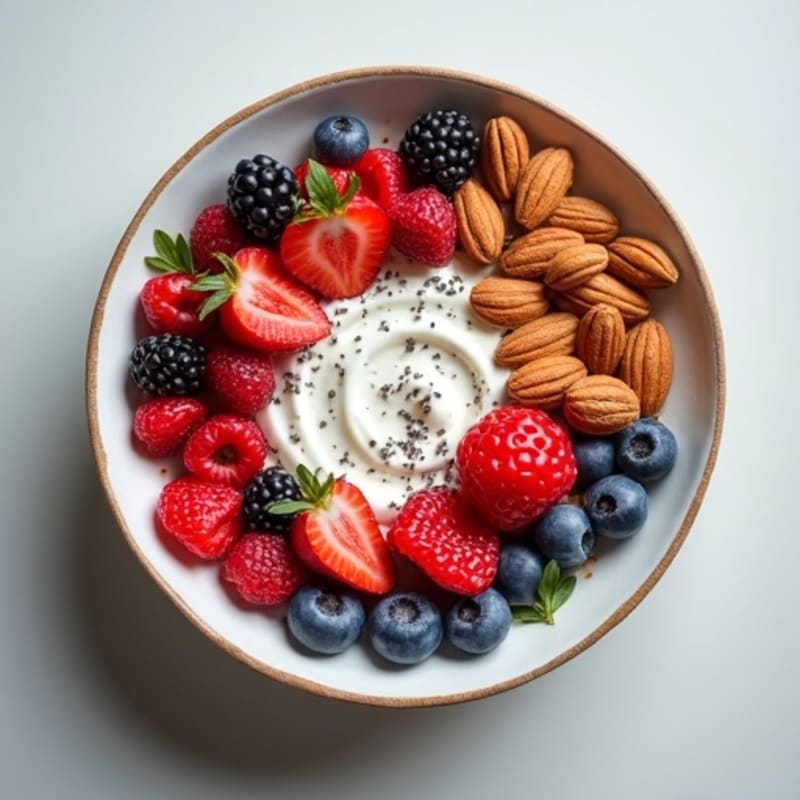 Creamy Greek Yogurt Power Bowl with Berries and Nuts