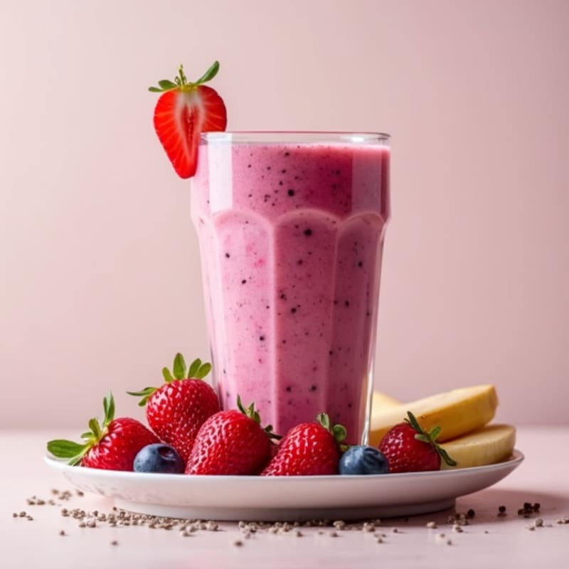 Triple Berry Protein Power Smoothie
