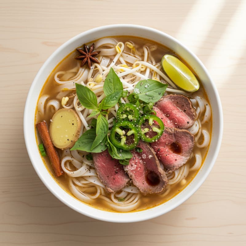 Vietnamese Beef Noodle Soup (Pho)