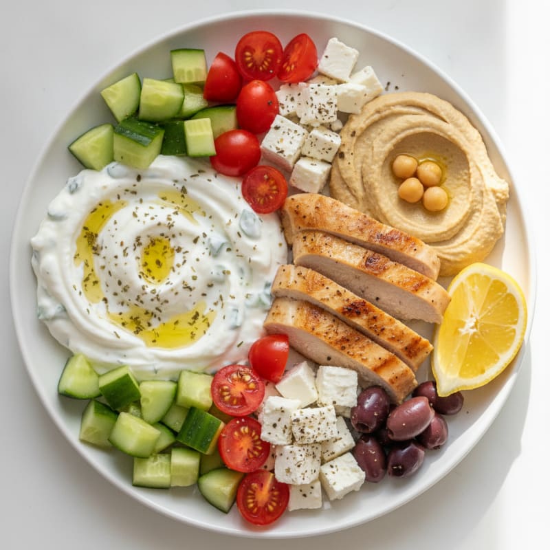 Mediterranean Mezze Snack Plate
