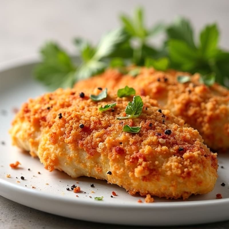 Oven-Baked Crispy Almond-Crusted Chicken