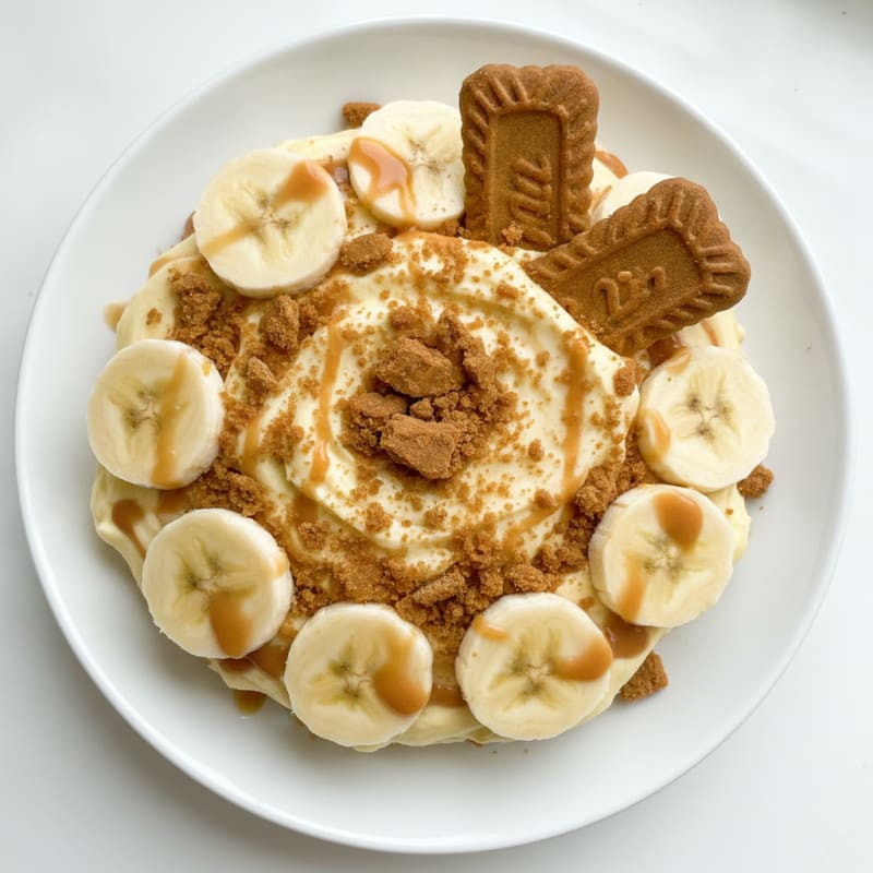 Banana Cream Yogurt Parfait with Biscoff