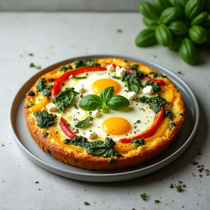 Herb-Loaded Baked Egg and Vegetable Frittata