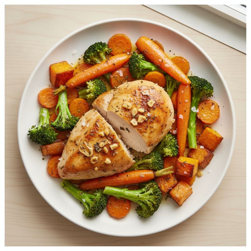 Garlic Herb Roasted Chicken with Vegetables