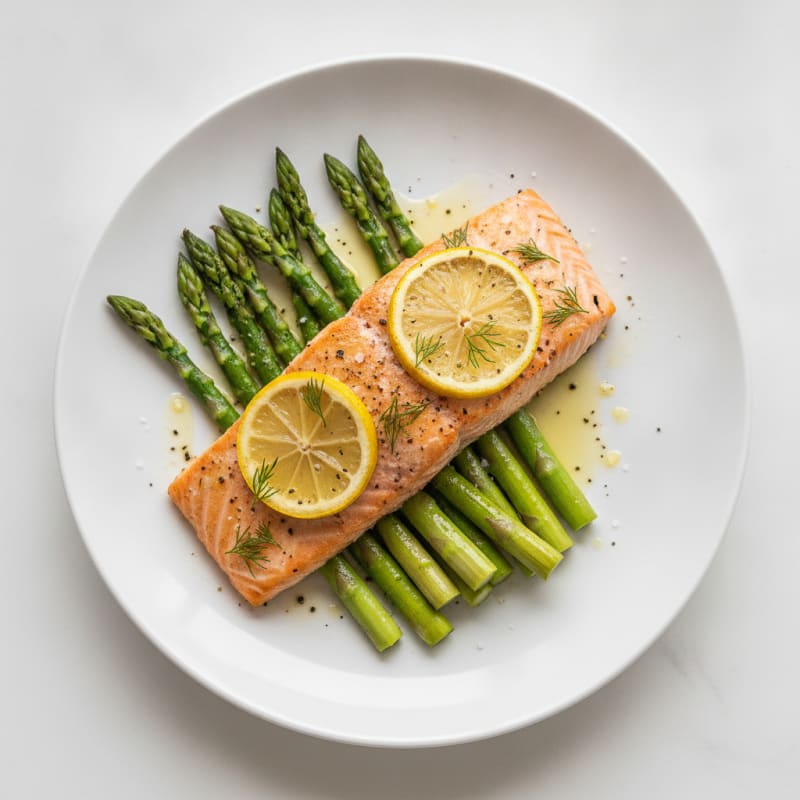 Lemon-Herb Roasted Salmon with Asparagus