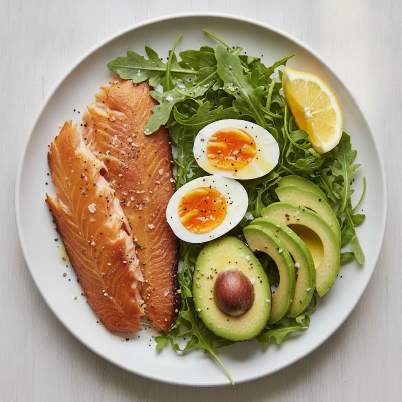 Rainbow Trout and Avocado Protein Plate