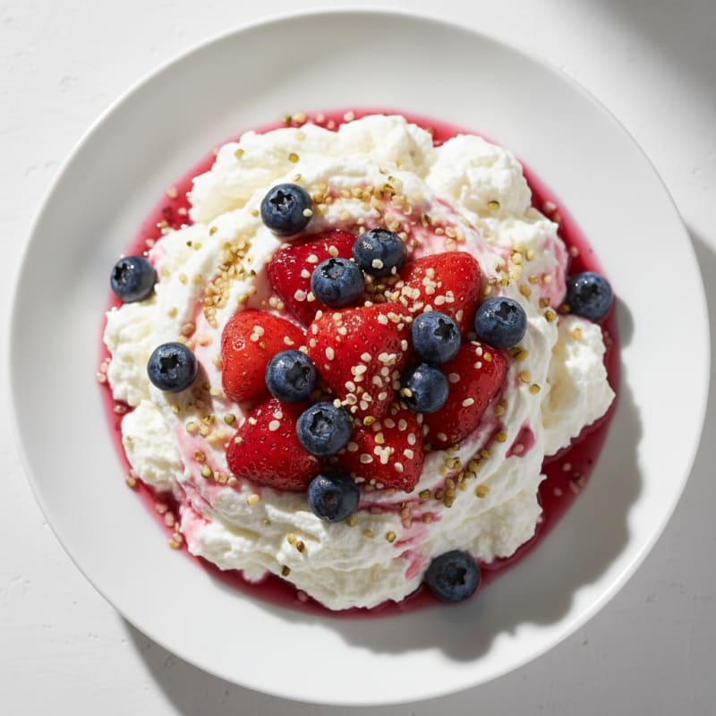 Creamy Greek Yogurt Protein Mousse with Berries