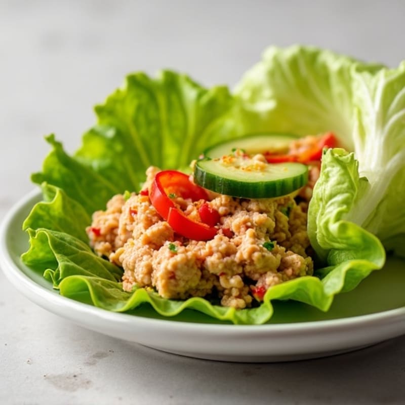 Spicy Sriracha Tuna Lettuce Wrap