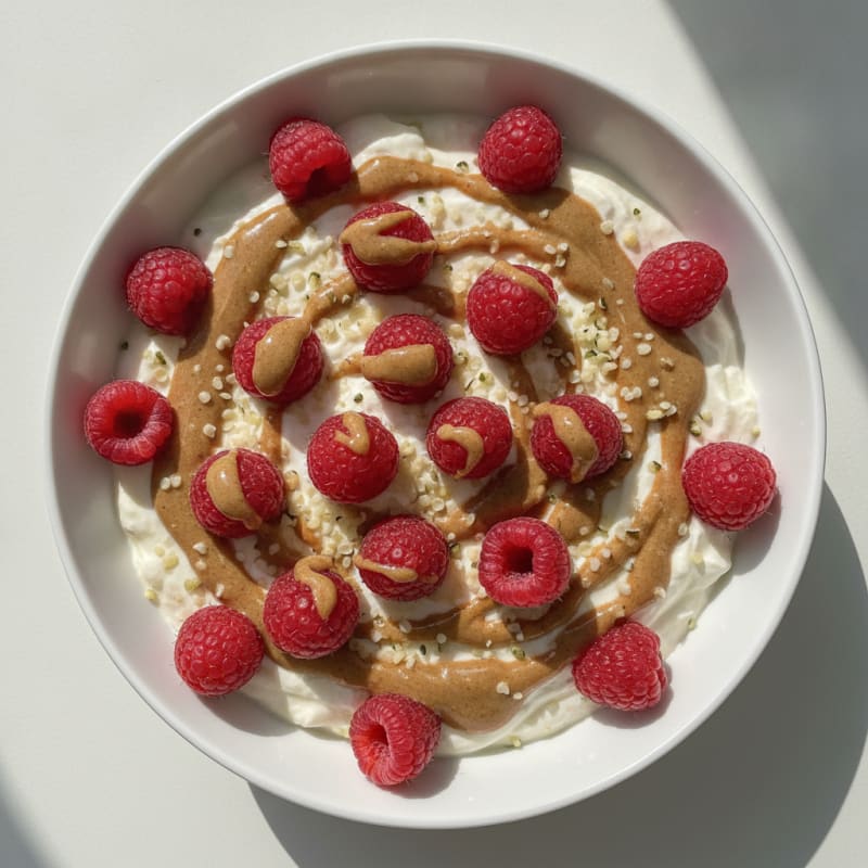 Silky Greek Yogurt Protein Pudding with Berries