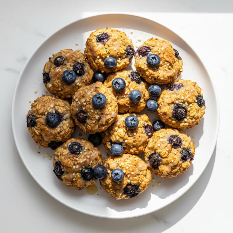 Golden Baked Berry Oatmeal Cups