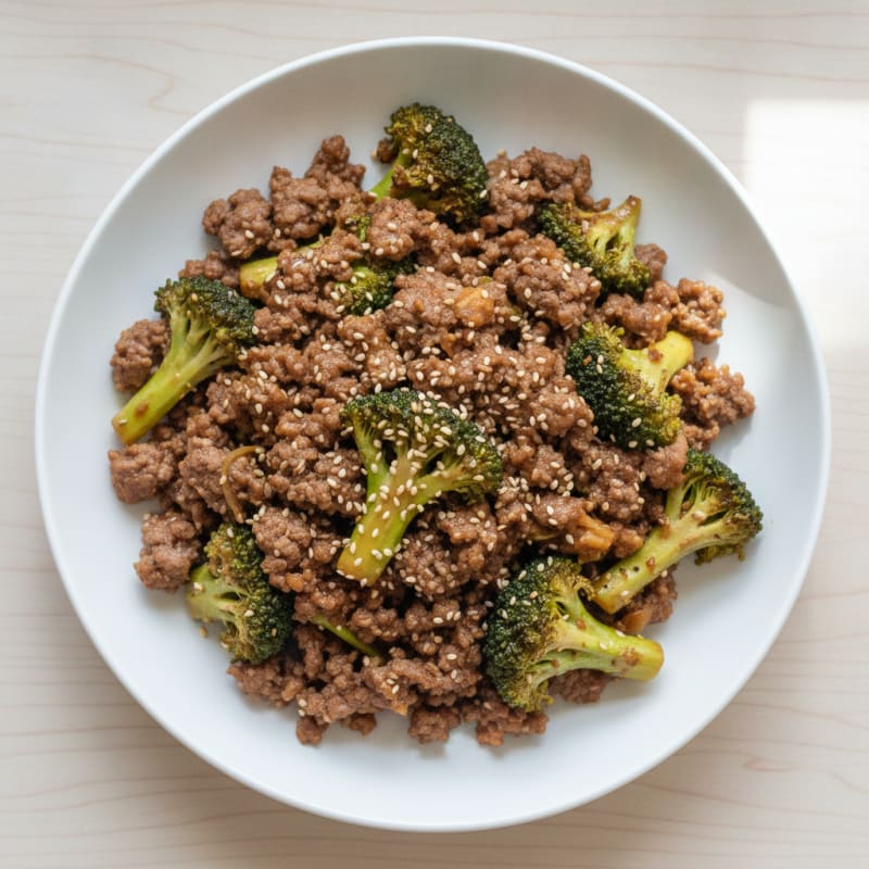 Ground Beef and Broccoli Stir-Fry